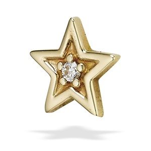 Brand New Body Gems 14 KT Gold Threadless End